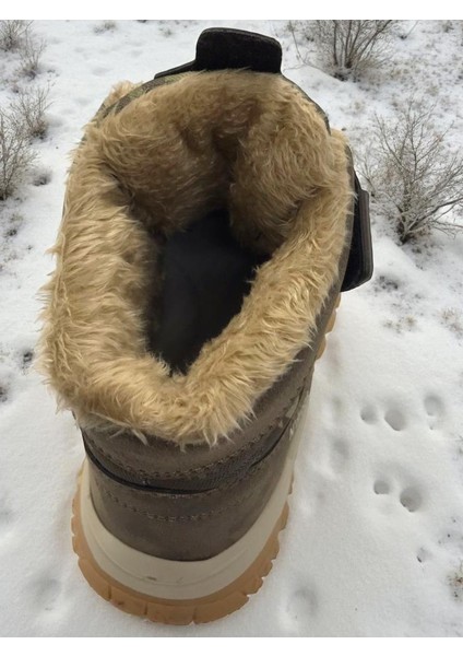 Erkek Çocuk Suya Soğuk Havaya Dayanıklı Cırtlı Içi Kürklü Siyah Kar Botu indirimleri