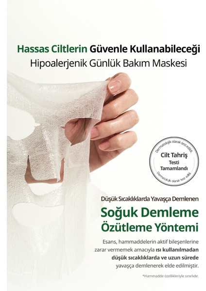 Green Tea Infused Water Mild Sheet Mask - Nemlendirici Yeşil Çay Maskesi