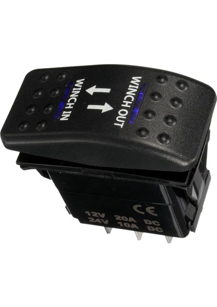 20X 12V 20A Vinç Vinç Out Out Out-Off Rocker Switch 7 Pin LED Mavi (Yurt Dışından) fiyatları