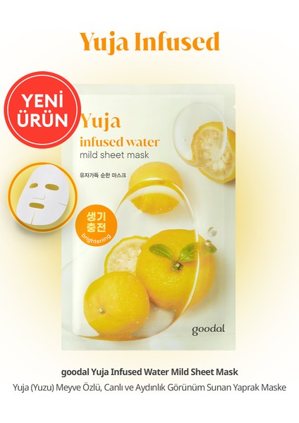 Yuja Infused Water Mild Sheet Mask - Aydınlatıcı Yuja Maskesi fırsatları