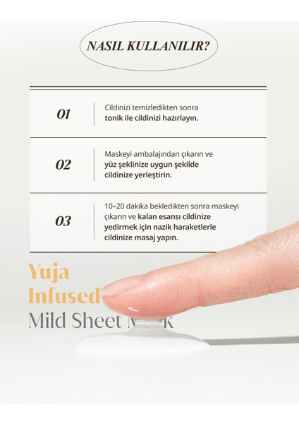Yuja Infused Water Mild Sheet Mask - Aydınlatıcı Yuja Maskesi