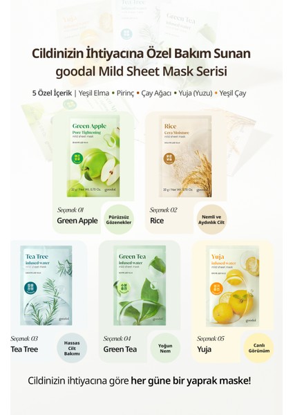 Yuja Infused Water Mild Sheet Mask - Aydınlatıcı Yuja Maskesi