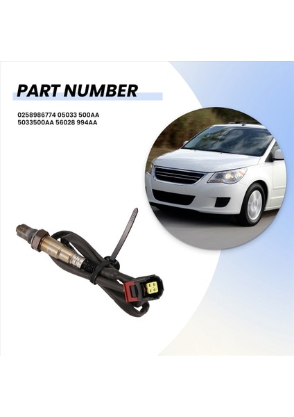 Oksijen Sensörü 0258986774 5033500AA Chrysler Dodge Jeep Mitsubishi Volkswagen Ram Için (Yurt Dışından) fiyatları