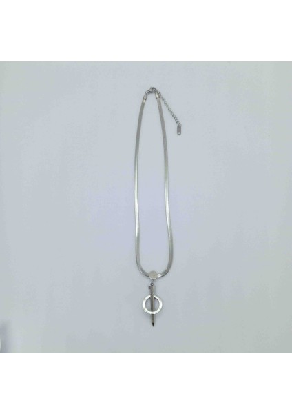 Çelik Silver Çivi Halka Italyan Zincir Kolye fiyatları
