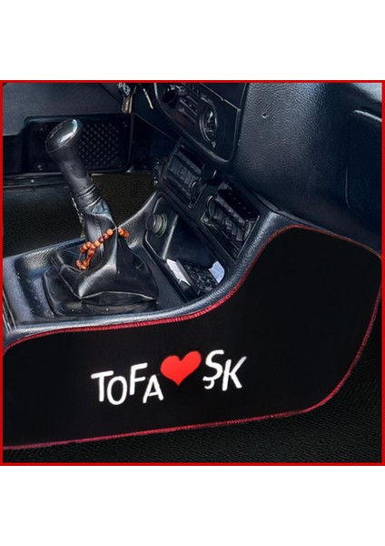Tofaş Şahin Doğan Kartal Torpido Vites Orta Konsol Yan Koruma Halısı – Nakış İşlemeli Kumaş Kaplama