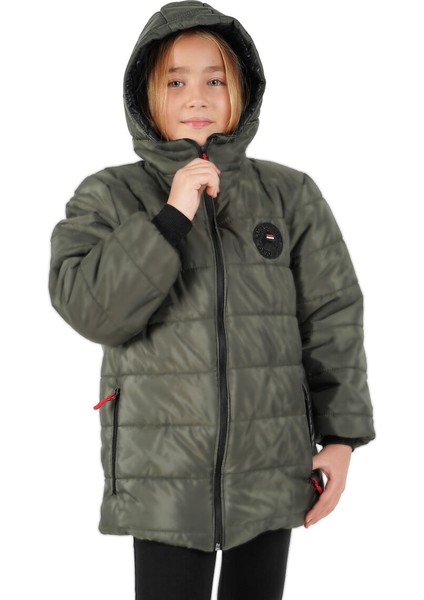 İçi Kürklü Su ve Rüzgar Geçirmez Kapüşonlu Kız Çocuk Mont indirimleri