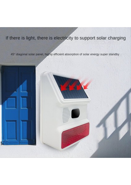 Kablosuz Solar Flaş Alarm Işık Seti Ses Flash Dış Mekan Alarm Sireni 433MHZ Wifi Gsm Alarm Sistemi Ev Çiftlik (Yurt Dışından) indirimleri