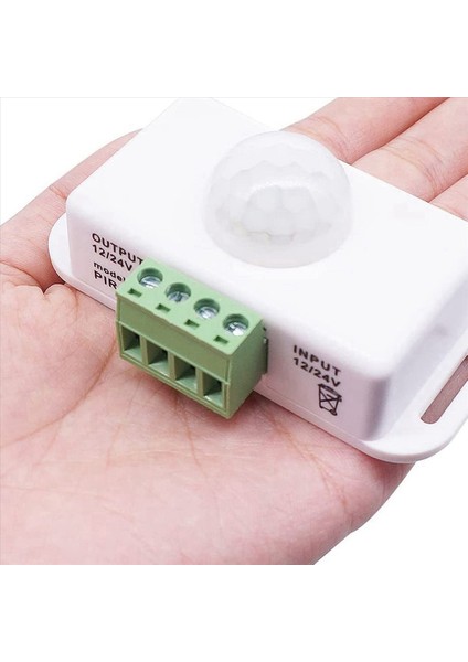 5x Dc 12V 24V Pır Hareket Sensörü Fonksiyon Denetleyicisi LED Anahtar Gövde Kızılötesi Anahtar Zamanlayıcı LED Şeritler Için Beyaz (Yurt Dışından) modelleri