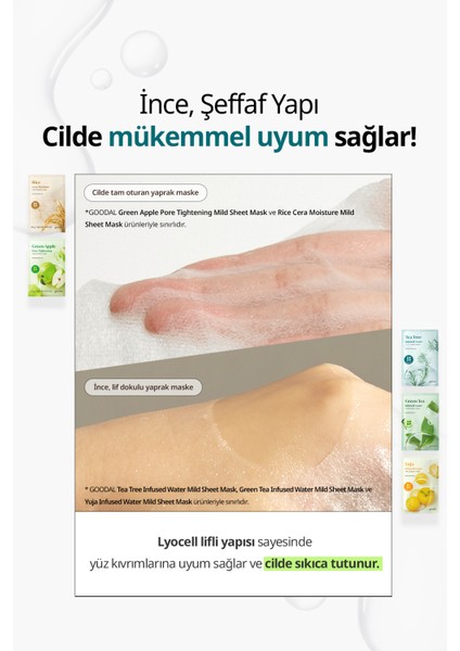 Tea Tree Infused Water Mild Sheet Mask - Yatıştırıcı Çay Ağacı Maskesi