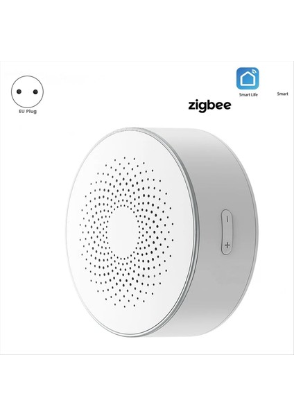 Tuya Smart Zigbee Siren Kablosuz Sesli ve Görünür Alarm 100DB Anti-Tamper Ac Güç Iş Hacim Ayarı Ab Fişi (Yurt Dışından) modelleri
