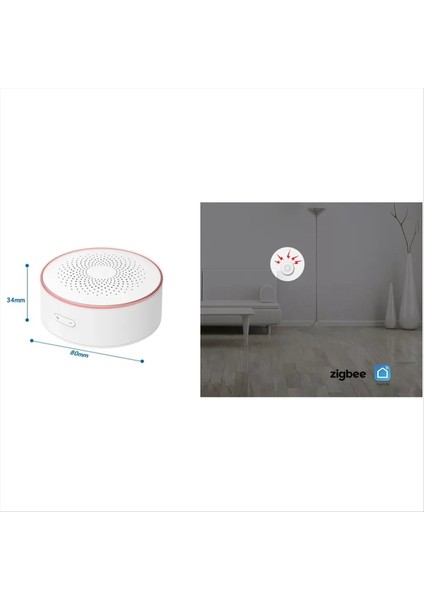 Tuya Smart Zigbee Siren Kablosuz Sesli ve Görünür Alarm 100DB Anti-Tamper Ac Güç Iş Hacim Ayarı Ab Fişi (Yurt Dışından) indirimleri