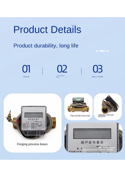 D25 Akıllı Isıtma Akışı Ölçer Ultrasonik Klima Isıtma ve Soğutma Valf Olmadan Ultrasonik Metroloji (Yurt Dışından)