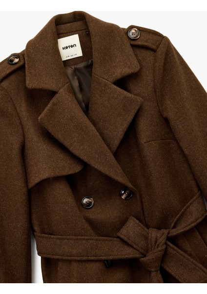 Cepli Uzun Kollu Kemerli Kruvaze Uzun Kaşe Kaban modelleri