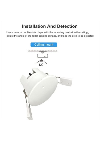 Tuya Smart Life Wifi Millimetre Dalga Radarı 24GHZ Insan Varlık Hareket Sensörü Parlaklık Dedektörü Uygulama Monitörü 80-250VAC (Yurt Dışından) modelleri