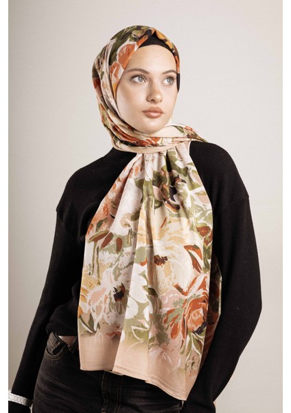 Desenli Pamuk İpek Şal Desen-2