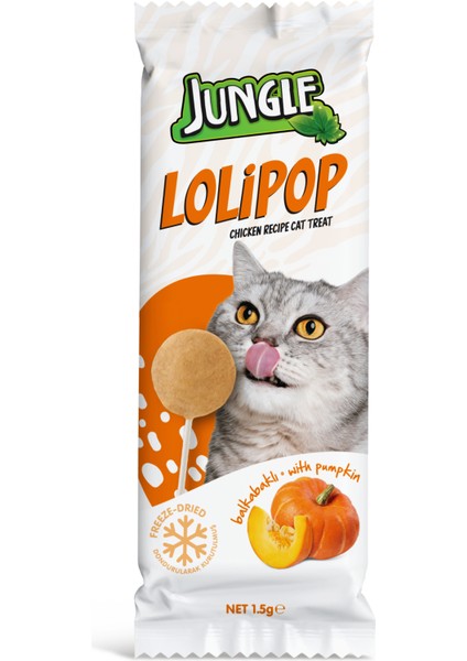 Kedi Lolipopu Balkabaklı 1,5 Gr(1 Adet)