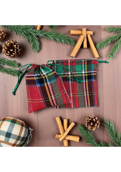 Hediye Paketi 12X14 cm Kareli Hediye Kesesi Kumaş fiyatları