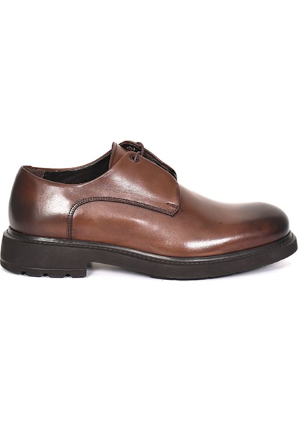 Hakiki Deri Kahverengi Klasik Erkek Ayakkabı - Eva Taban - 3987