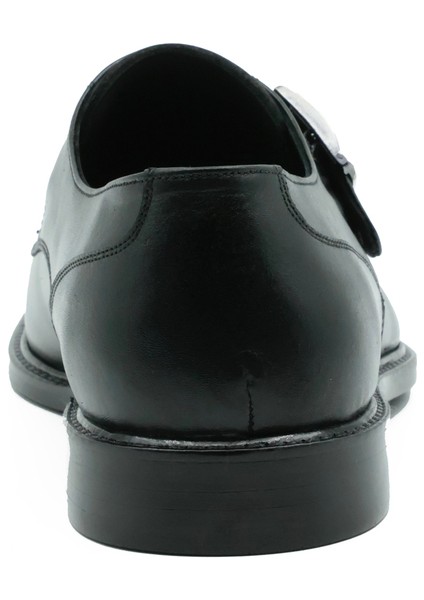 Hakiki Deri Lacivert Klasik Erkek Kösele Ayakkabı - Toka Detaylı - K036 fırsatları