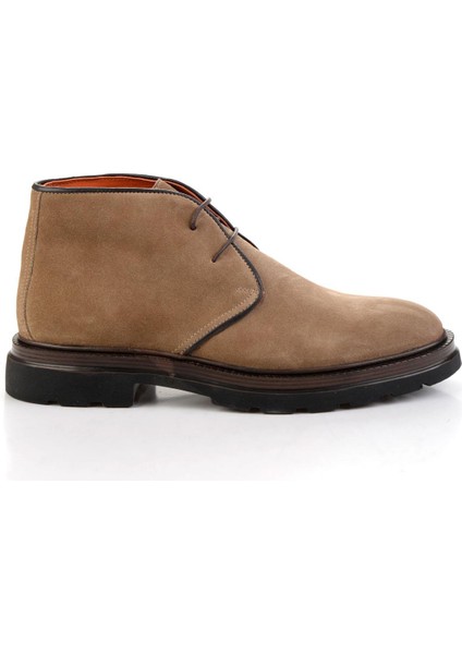 Taupe Hakiki Deri Erkek Bot & Bootie E02648611702