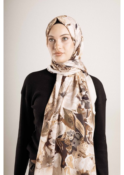 Desenli Pamuk İpek Şal Desen-2