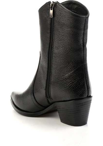 Siyah Hakiki Deri Kadın Bot & Bootie K02140000403 modelleri