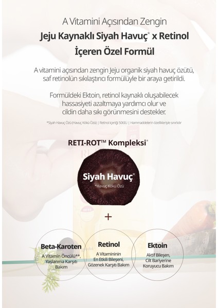 Black Carrot Vita-A Retinol Lifting Gel Sheet Mask - Siyah Havuç Özlü Retinol Yüz Maskesi