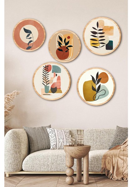 Notpa Dekorize Mdf 5 Parça Çerçeve Görünümlü Tablo Set 5003 50 x 70 modelleri