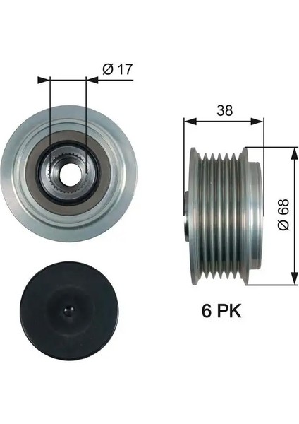 OAP7185 Alternator Kasnagi 2741533050 3732125301