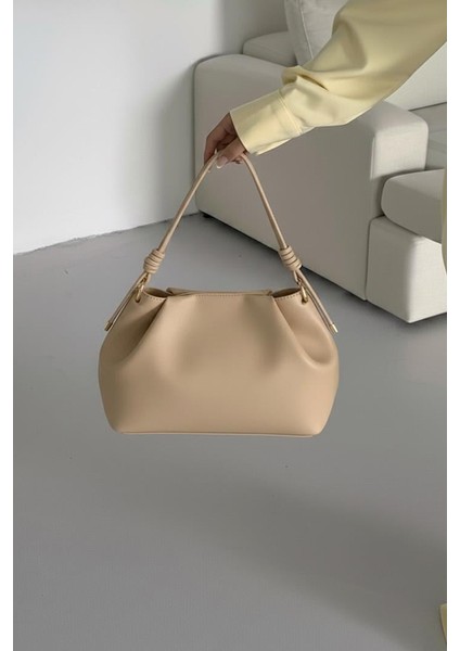 Lagraccio Paris Kadın Brale Yumuşak Deri El ve Omuz Çantası Vizon