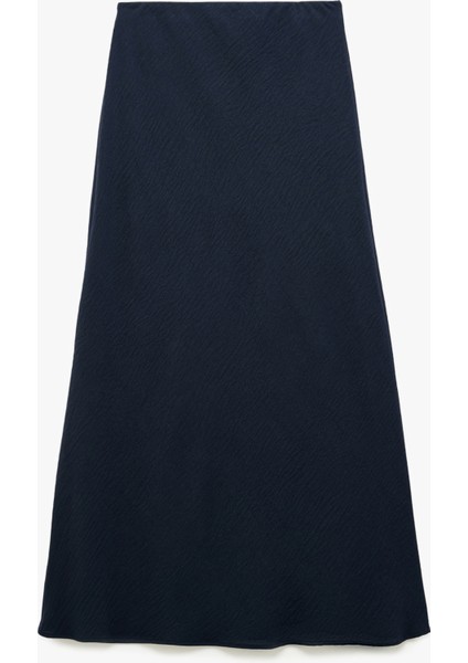 Aerobin Kumaş Standart Bel Midi Kloş Etek