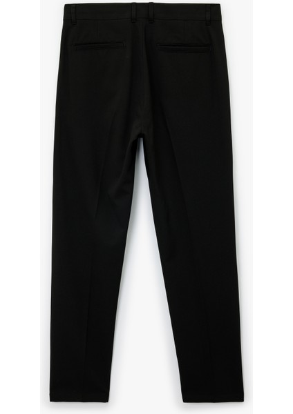 Slim Fit Cep Detaylı Viskon Karışımlı Kumaş Pantolon fiyatları