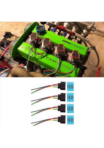 8set Audi A3 A4 A5 A6 Tt Vw Passat Jetta 1J0973724 Için 8set Ateşleme Konnektörü Kablo Çekme Kablo Fişi (Yurt Dışından) fiyatları