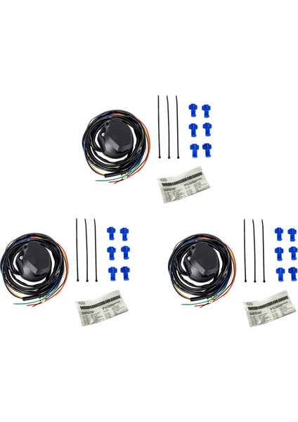 3x Tirol Yeni 7 Pin Römork Soket Kablosu 1 5m Tel Römork Kablolama Konnektörü Parçaları (Yurt Dışından)