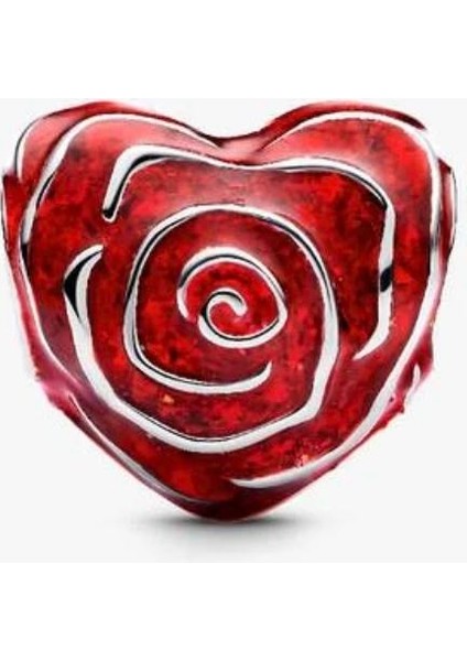 Kırmızı Gül Kalp Charm S925 fiyatları