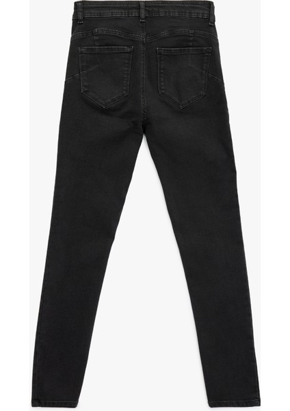 Yüksek Bel Fermuar Cep Detaylı Toparlayıcı Skinny Jean Pantolon - Push Up Skinny Jeans fiyatları