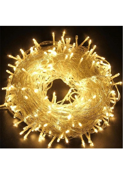Pilli Şeffaf Kablo 2 Kademeli Gün Işığı 60 LED 10 Metre