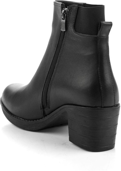 Siyah Hakiki Deri Kadın Bot & Bootie K02040500203 modelleri