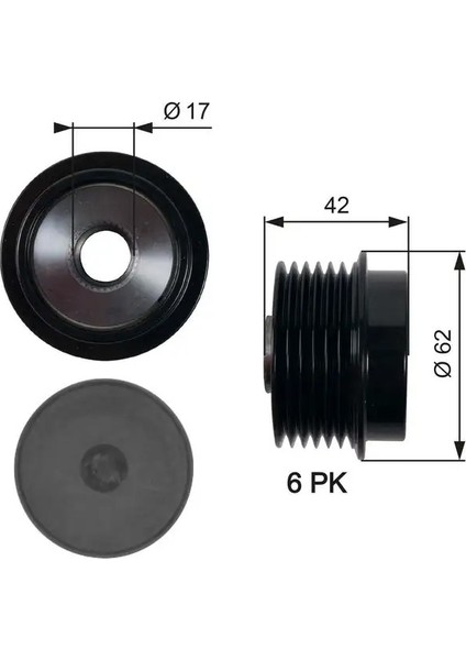 OAP7152 Alternator Kasnagi 274150T020 274150T021