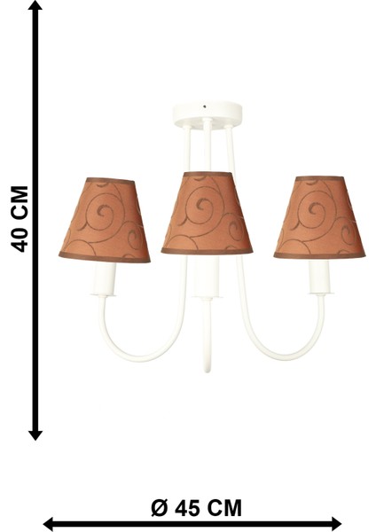 Elina 3.lü Avize Beyaz No:08 fırsatları