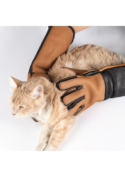 Silinebilir Kedi Tutma – Yakalama Eldiveni -%100 Deri -Tırnak Geçirmez - modelleri