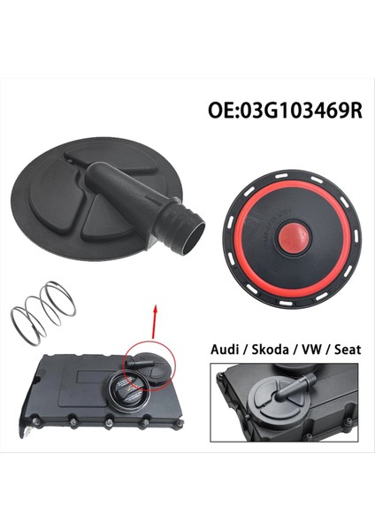 Vw Golf Jetta Audi A3 Seat Toledo Skoda Octavia Jeep 2 0 Td 03G103469N 03G103469R Pcv Valf Kapağı Membranlı (Yurt Dışından) fiyatları