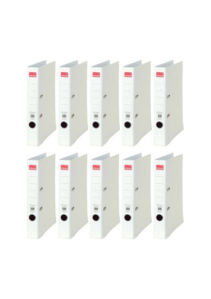 Eseelte Büro Klasörü, 10 Adet, Ekonomik Dar, Beyaz fiyatları