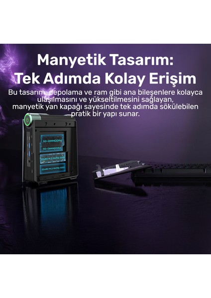 Momentum SD-R5.743U003 Ryzen5 7430U 16GB 512SSD FreeDOS Mini PC fırsatları