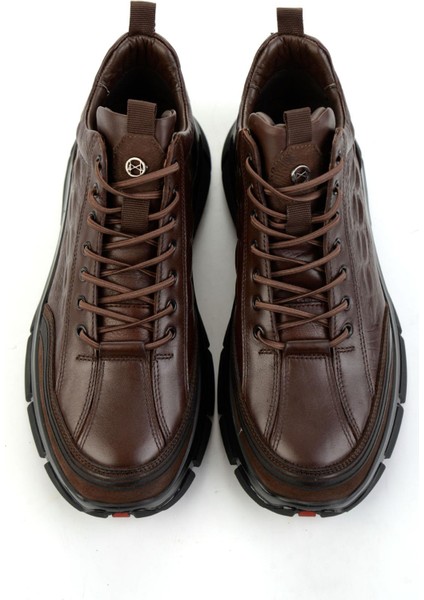 Kahve Hakiki Deri Erkek Bot & Bootie E02398400103 fırsatları