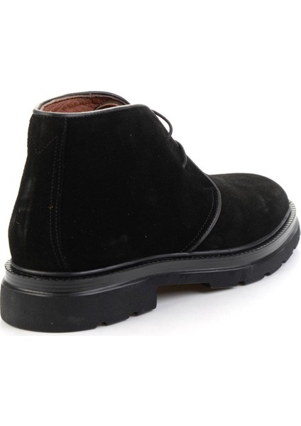 Siyah Hakiki Deri Erkek Bot & Bootie E02648611702 modelleri