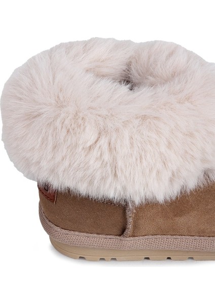 Kız Çocuk Furly Tüylü Kısa Bot Bej BUCK3064 modelleri