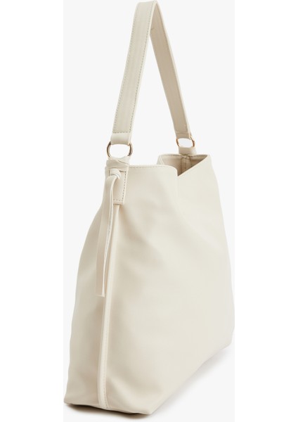 Metal Aksesuarlı Saplı Suni Deri Büyük Tote Çanta fiyatları