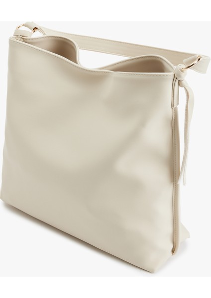 Metal Aksesuarlı Saplı Suni Deri Büyük Tote Çanta fırsatları