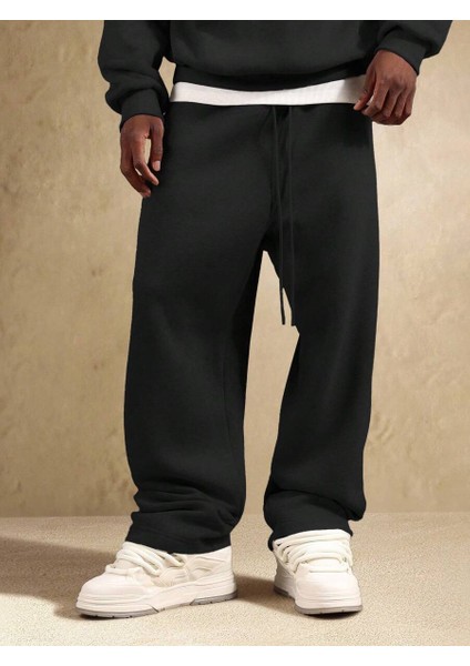 Baggy Erkek 3 Iplik Bol Kesim Bol Paça Mevsimlik Eşofman